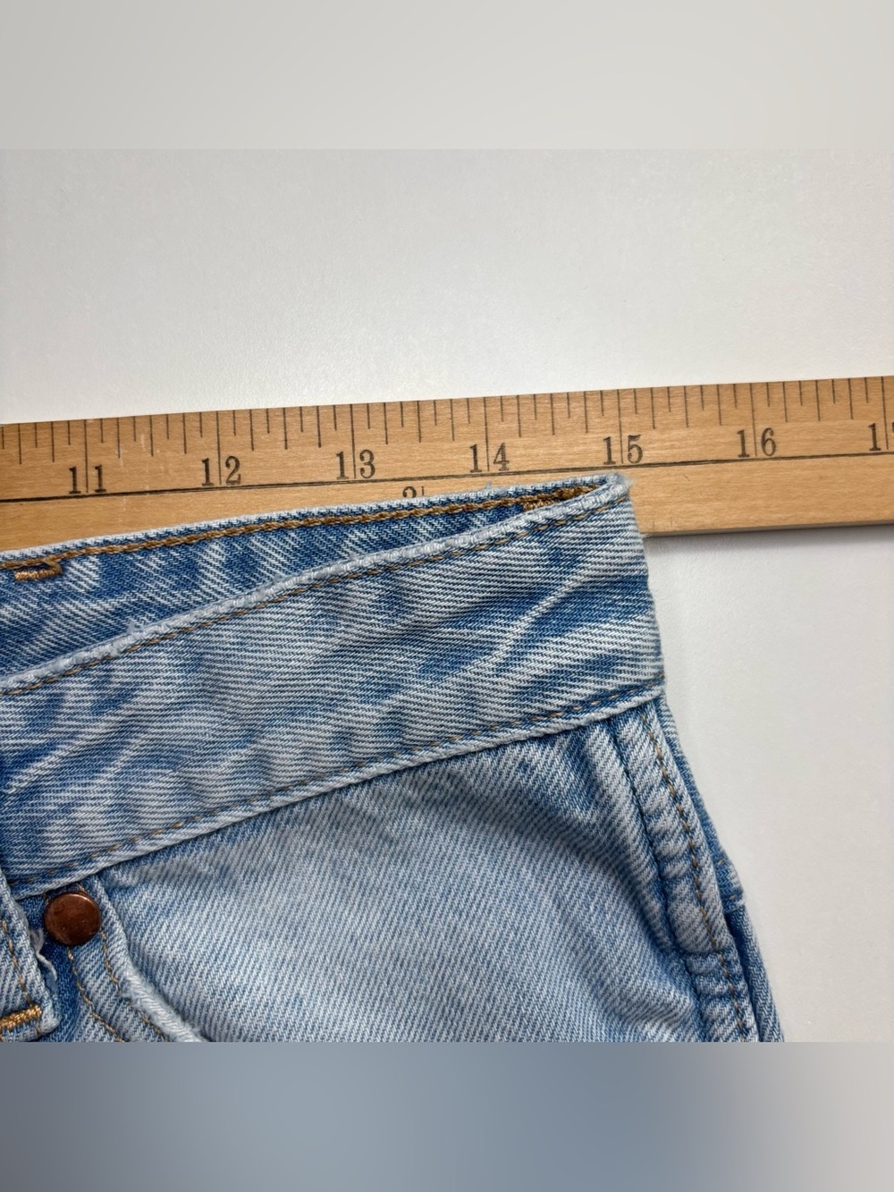 Wrangler Wild West High Rise Straight Jeans 603 Light Wash 27x28 - Picture 13 of 15